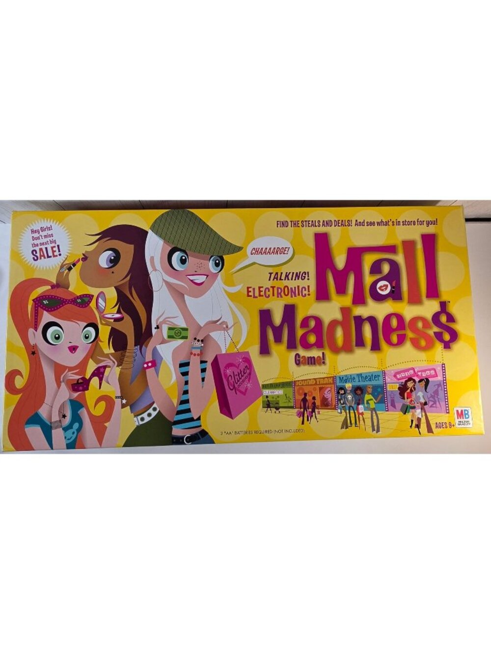 VTG MALL MADNESS BOARD GAME TALKING ELECTRONIC HASBRO MILTON BRADLEY complete